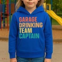 Garage Drinking Team Captain Kids Hoodie thumb 3