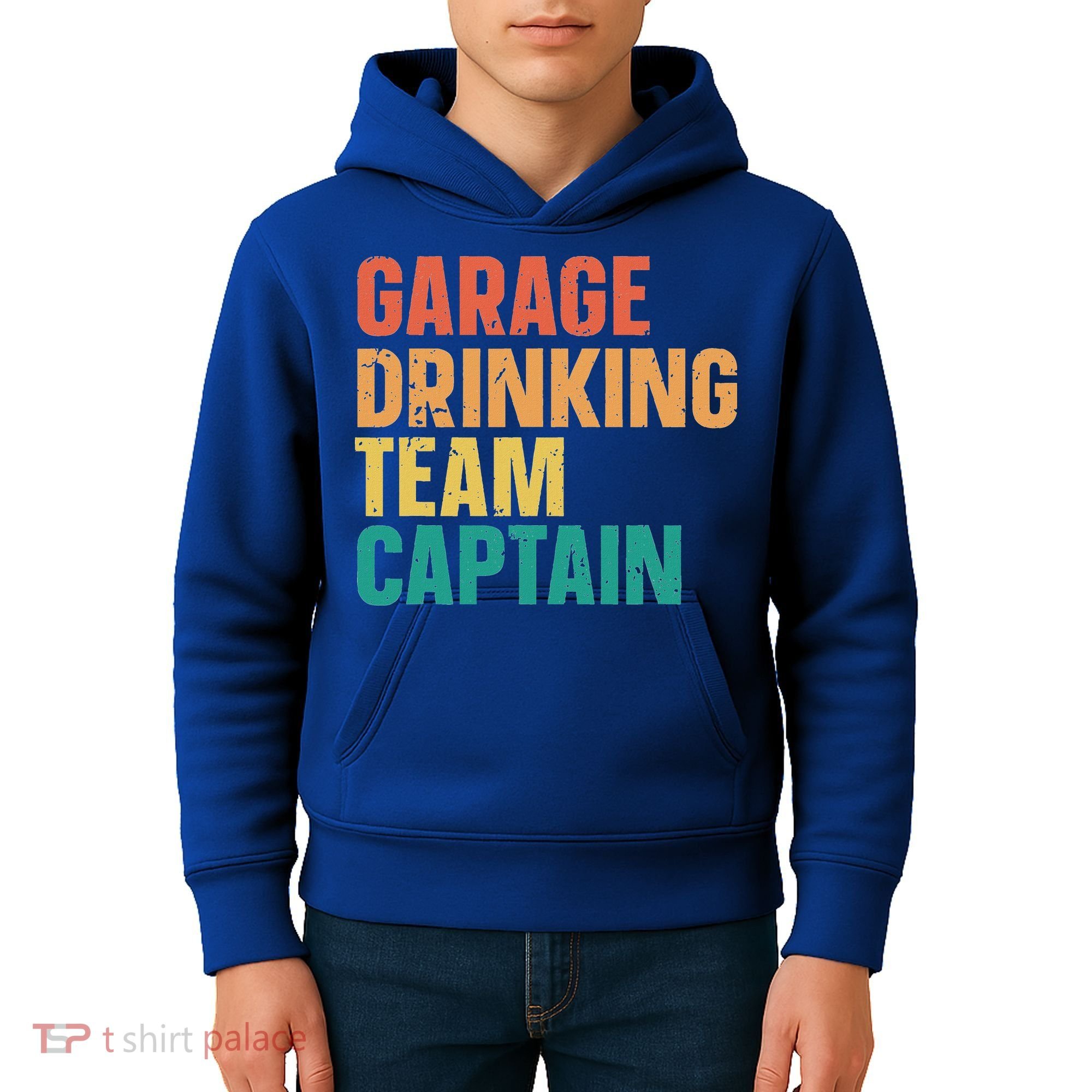 Garage Drinking Team Captain Kids Hoodie