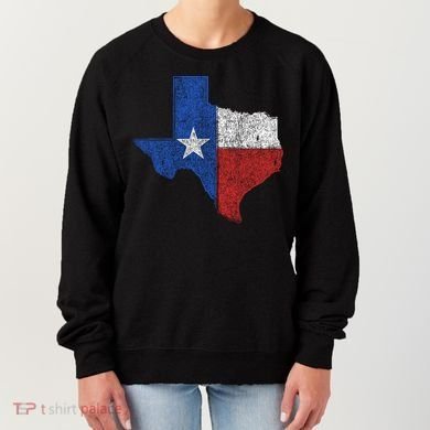 Grunge Distressed Texas Logo Women's Sweatshirt