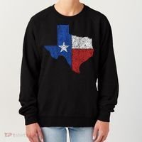 Grunge Distressed Texas Logo Women's Sweatshirt thumb 0