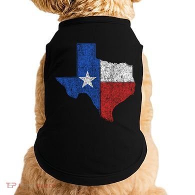 Grunge Distressed Texas Logo Doggie Tank