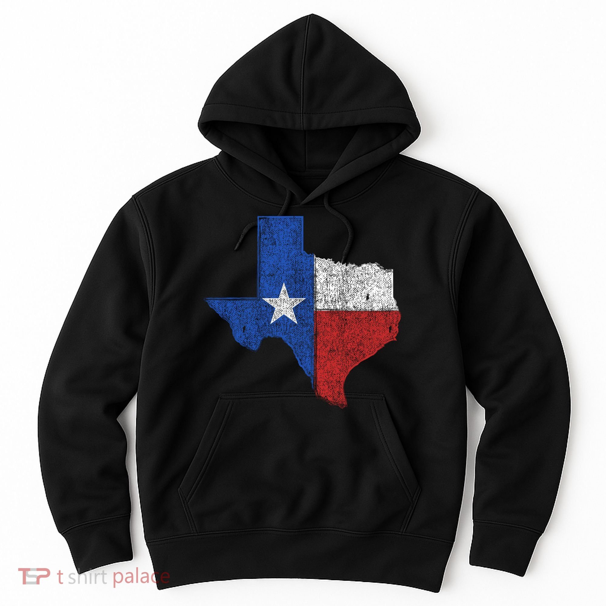 Grunge Distressed Texas Logo Hoodie