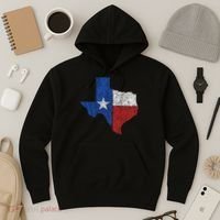 Grunge Distressed Texas Logo Hoodie thumb 3
