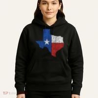 Grunge Distressed Texas Logo Hoodie thumb 5