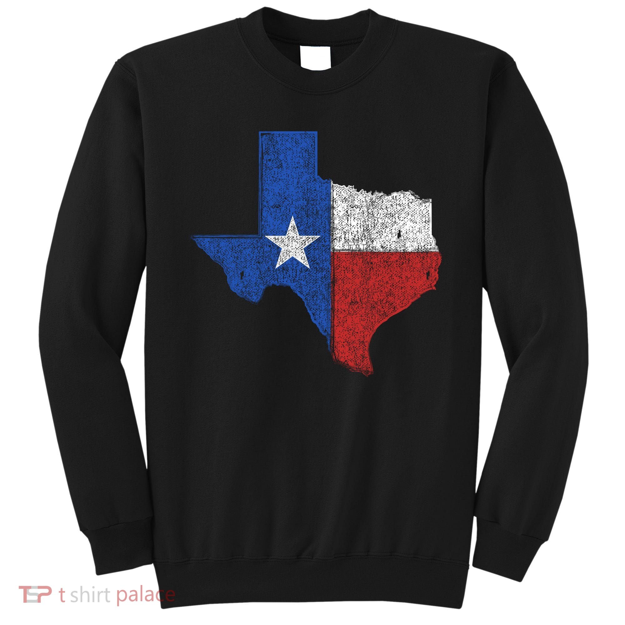 Grunge Distressed Texas Logo Sweatshirt