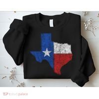 Grunge Distressed Texas Logo Sweatshirt thumb 2