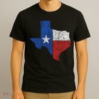 Grunge Distressed Texas Logo T-Shirt thumb 3
