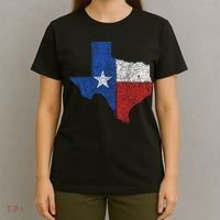 Grunge Distressed Texas Logo T-Shirt thumb 4