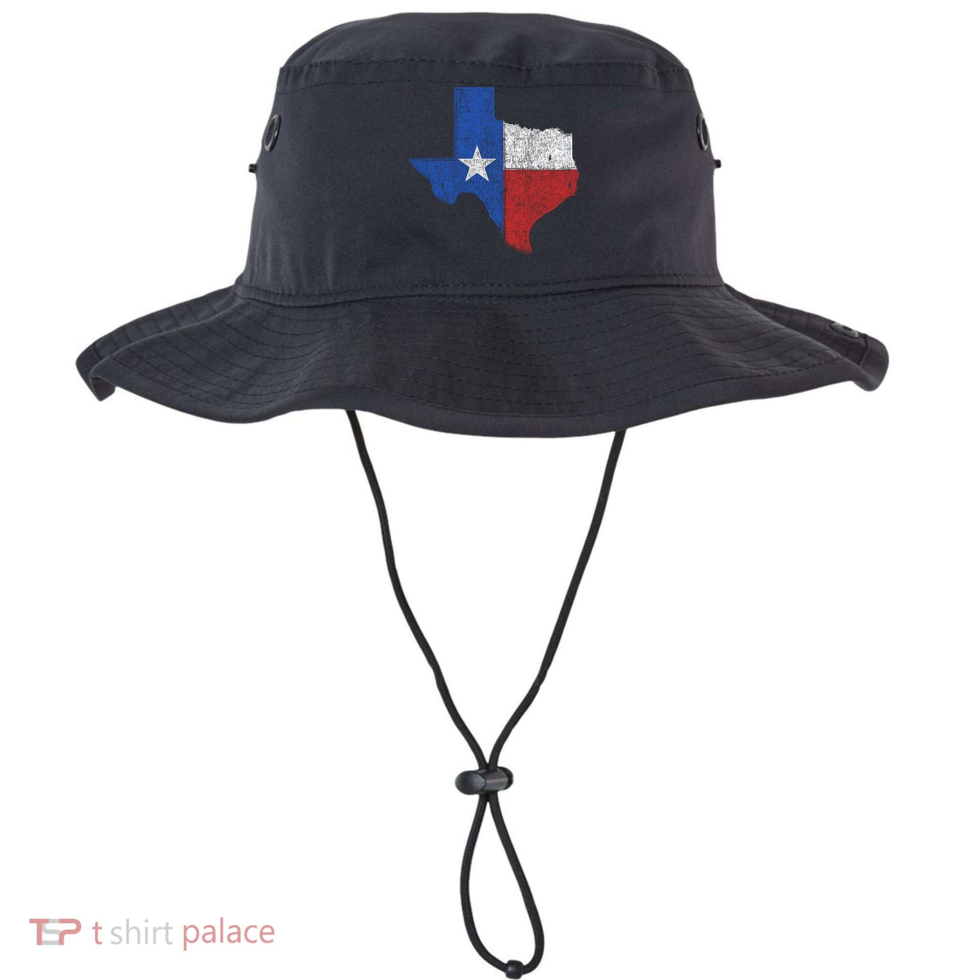 Grunge Distressed Texas Logo Bucket Hat