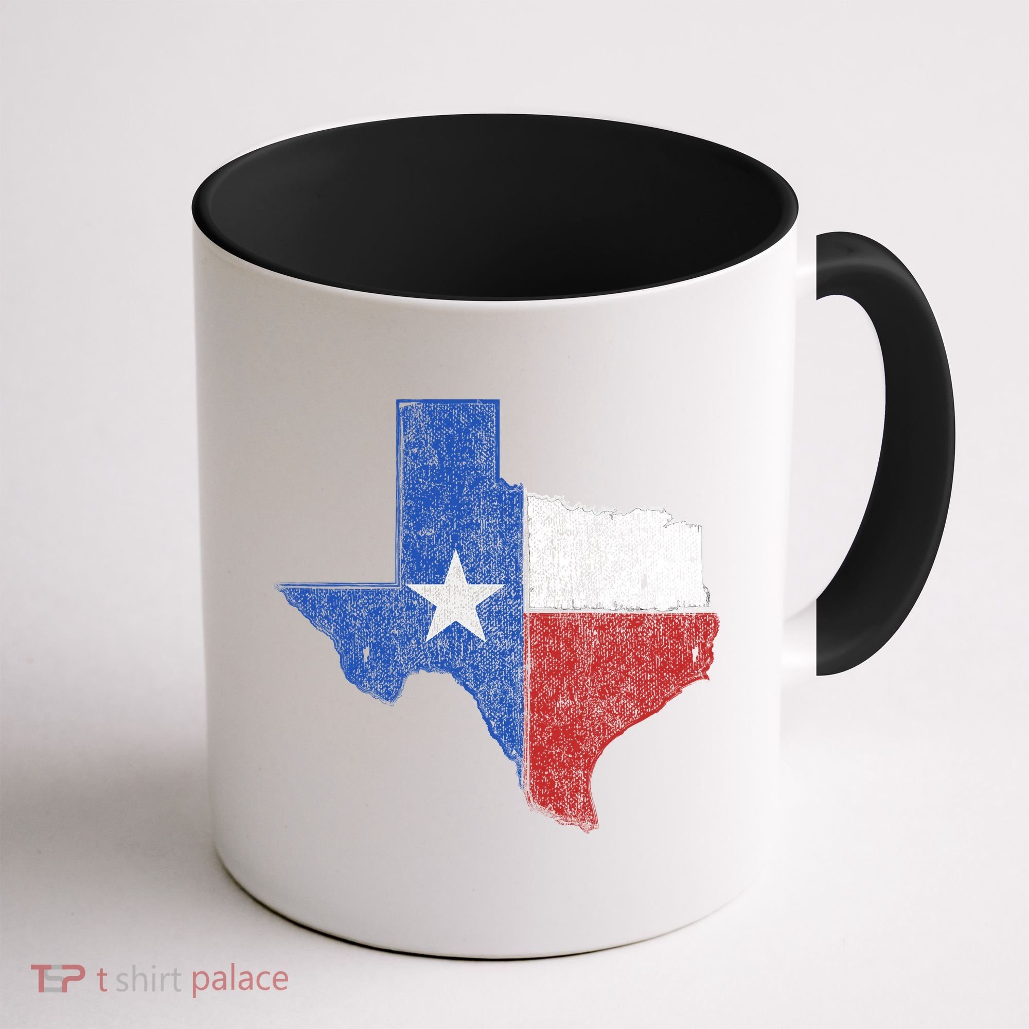 Grunge Distressed Texas Logo Coffee Mug