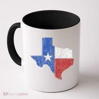 Grunge Distressed Texas Logo Coffee Mug thumb 0