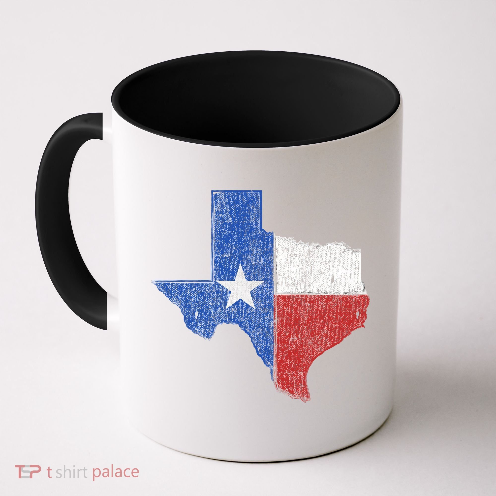 Grunge Distressed Texas Logo Coffee Mug