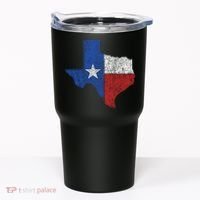 Grunge Distressed Texas Logo Tumbler thumb 0
