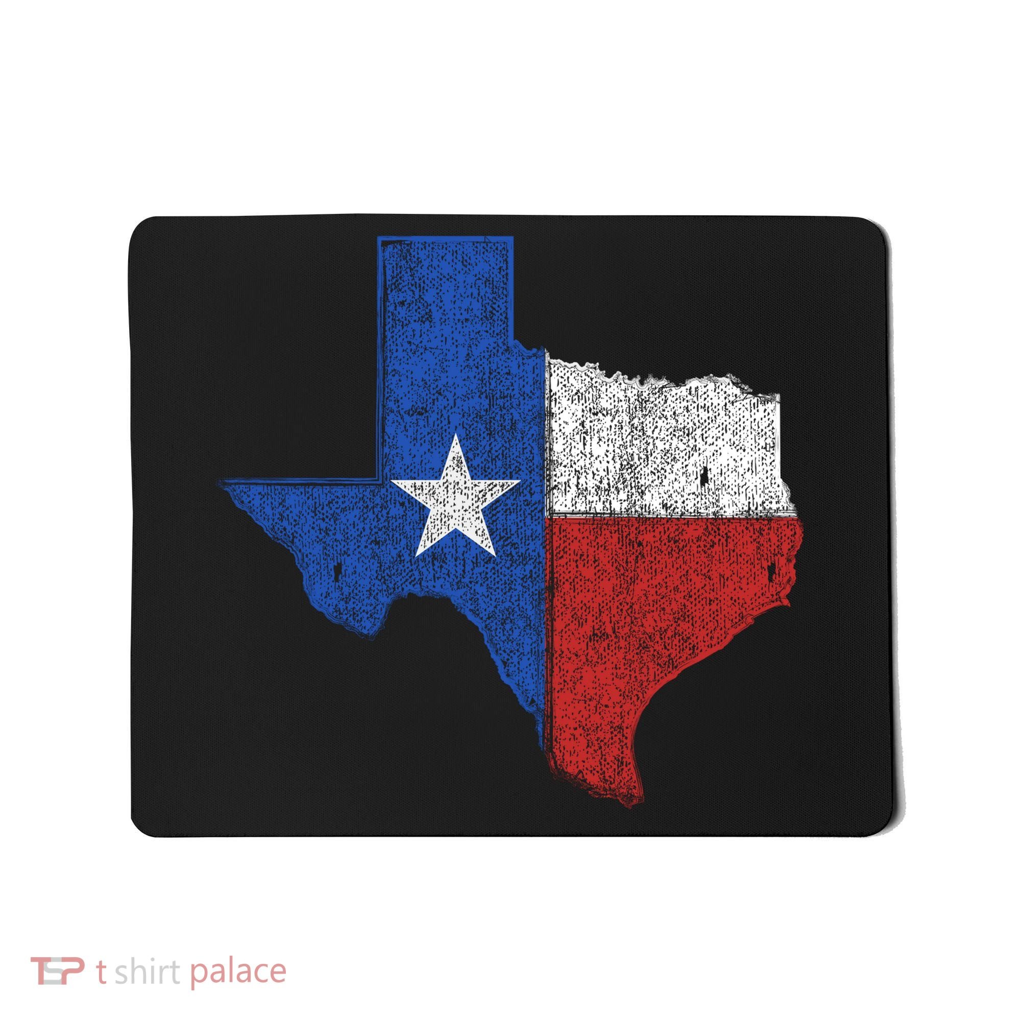 Grunge Distressed Texas Logo Mousepad