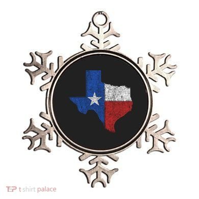 Grunge Distressed Texas Logo Ornament