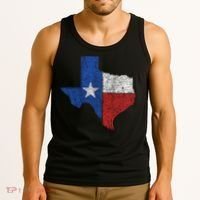 Grunge Distressed Texas Logo Tank Top thumb 3