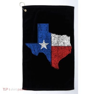 Grunge Distressed Texas Logo Golf Towel