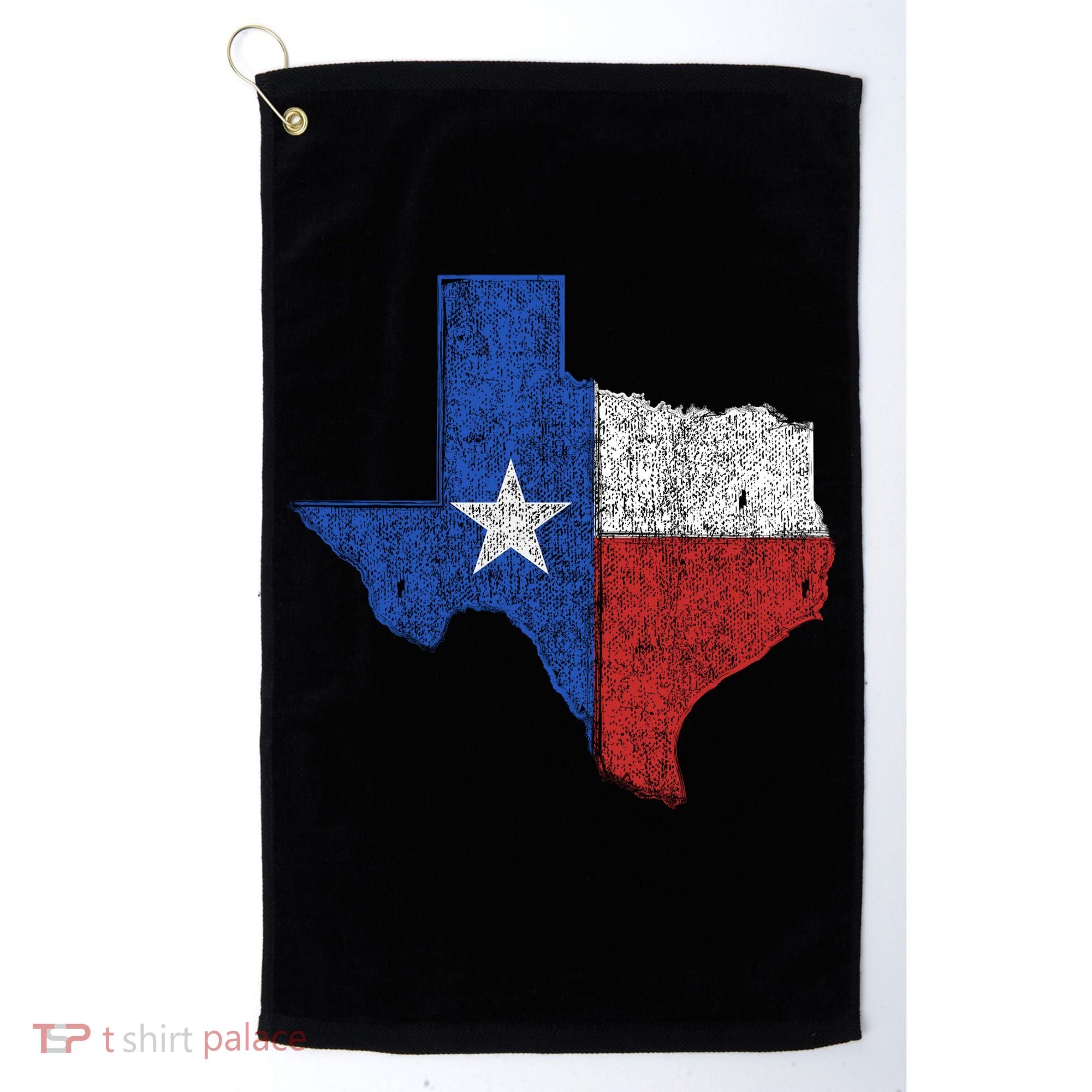 Grunge Distressed Texas Logo Golf Towel