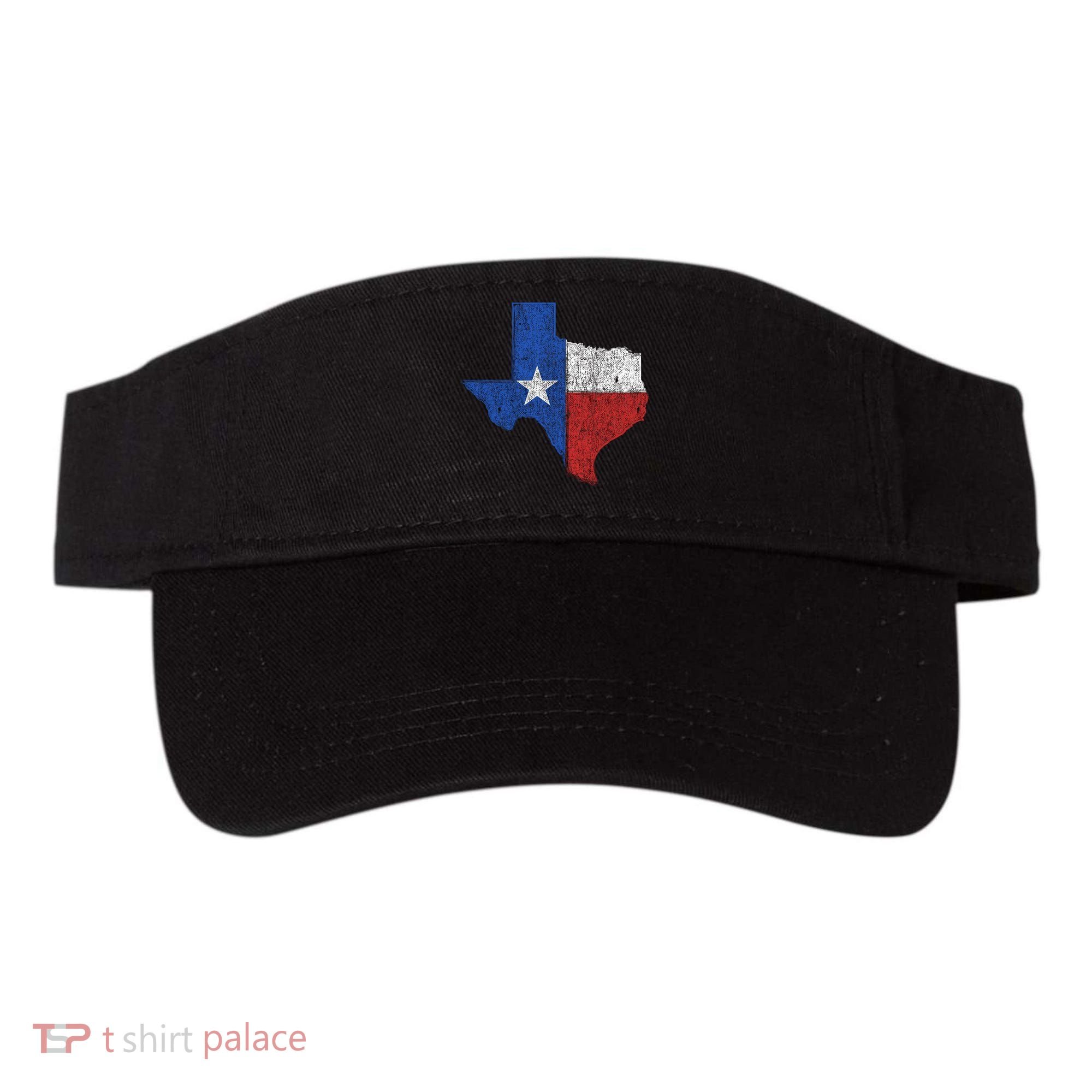 Grunge Distressed Texas Logo Visor