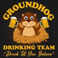 Groundhog Drinking Team Drink Till You Believe Groundhog Day Backpack thumb 2