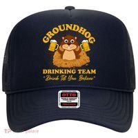Groundhog Drinking Team Drink Till You Believe Groundhog Day Hat thumb 0