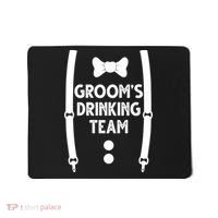 Grooms Drinking Team Funny Wedding Suit Mousepad thumb 0
