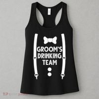 Grooms Drinking Team Funny Wedding Suit Women's Tank Top thumb 3