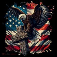 Grunge Distressed USA American Flag Christian Cross Eagle Coffee Mug thumb 5