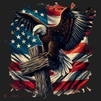 Grunge Distressed USA American Flag Christian Cross Eagle Tumbler thumb 3