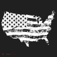 Grungy Distressed USA American Country Flag Women's Sweatshirt thumb 2