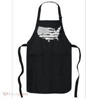Grungy Distressed USA American Country Flag Apron thumb 0
