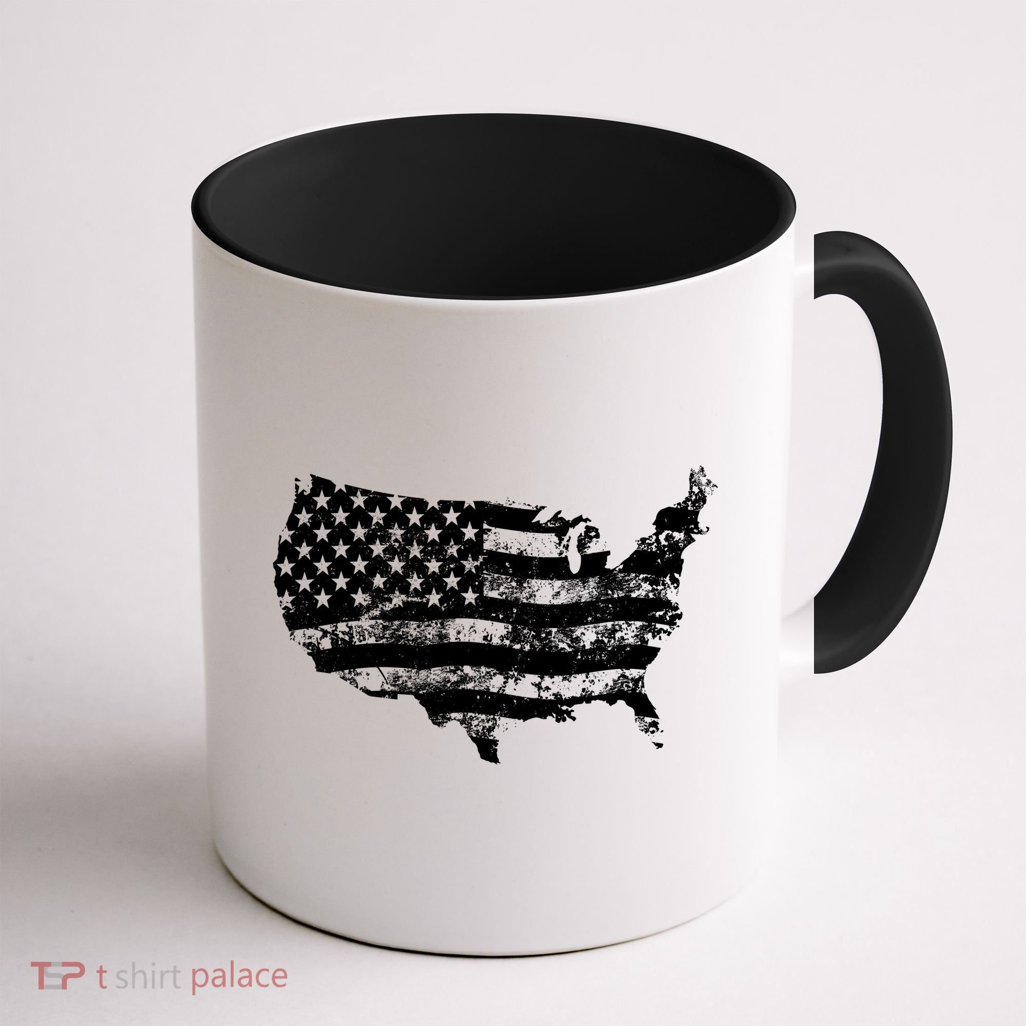 Grungy Distressed USA American Country Flag Coffee Mug