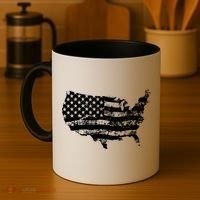 Grungy Distressed USA American Country Flag Coffee Mug thumb 4