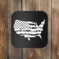 Grungy Distressed USA American Country Flag Coaster thumb 0