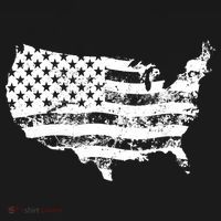 Grungy Distressed USA American Country Flag Women's Hoodie thumb 2