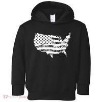 Grungy Distressed USA American Country Flag Toddler Hoodie thumb 0