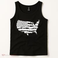 Grungy Distressed USA American Country Flag Tank Top thumb 2