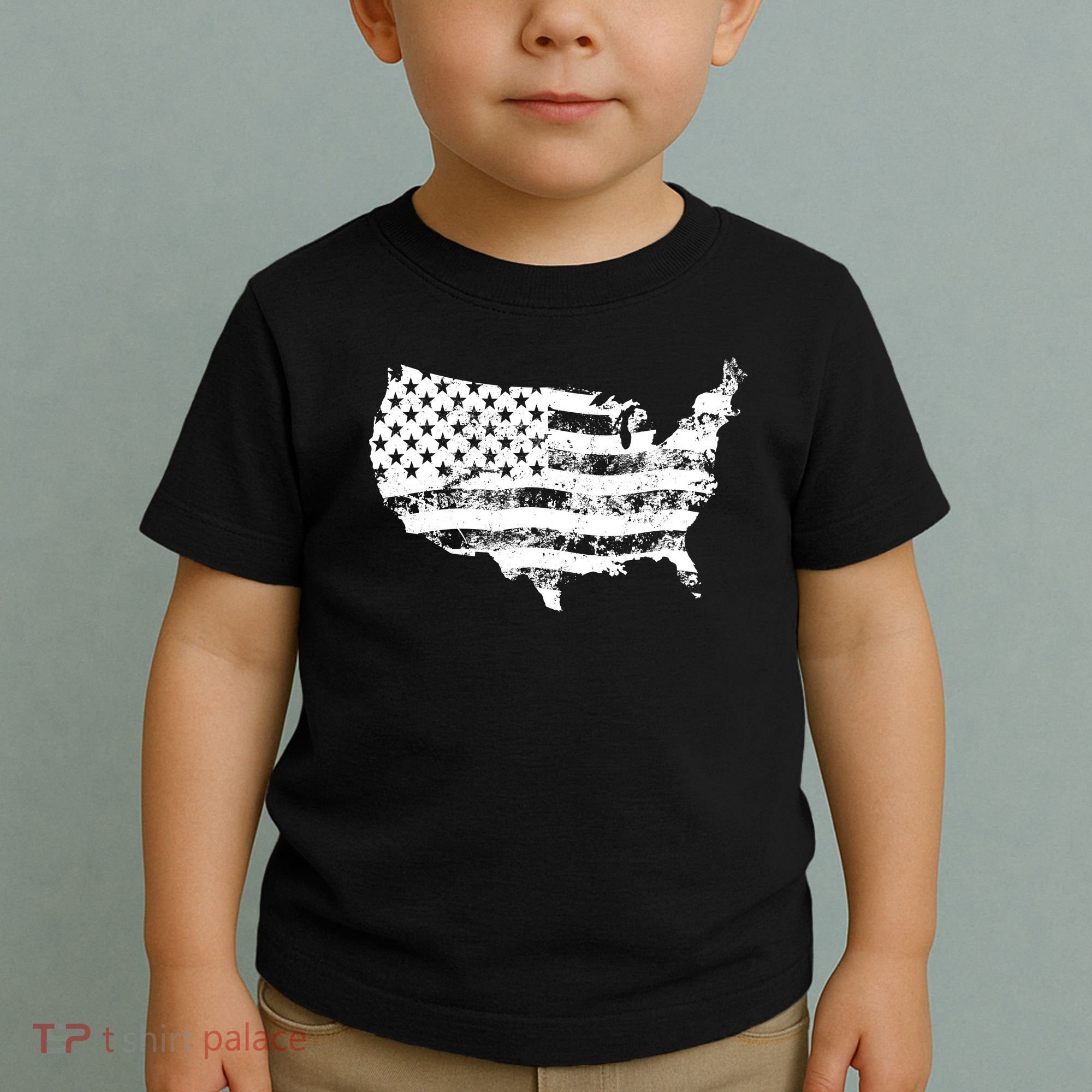 Grungy Distressed USA American Country Flag Toddler T-Shirt