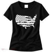 Grungy Distressed USA American Country Flag Women's T-Shirt thumb 0