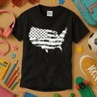 Grungy Distressed USA American Country Flag Kids T-Shirt thumb 3