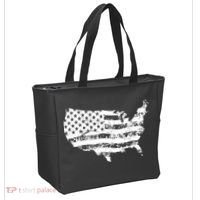 Grungy Distressed USA American Country Flag Tote Bag thumb 2