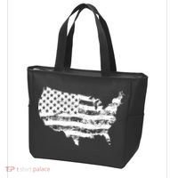 Grungy Distressed USA American Country Flag Tote Bag thumb 3