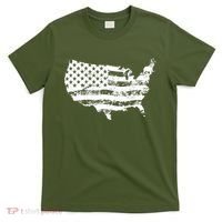 Grungy Distressed USA American Country Flag T-Shirt thumb 0