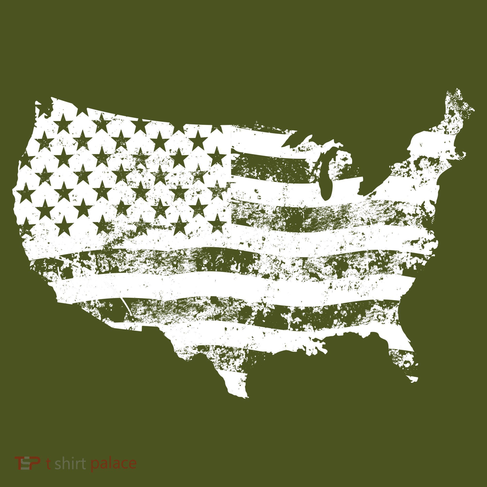 Grungy Distressed USA American Country Flag T-Shirt