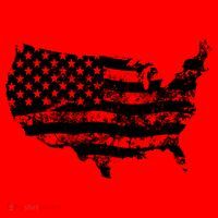 Grungy Distressed USA American Country Flag Santa Hat thumb 1