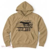 Gsp Dad Usa American Flag German Shorthaired Pointer Dog Hoodie thumb 0