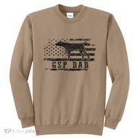 Gsp Dad Usa American Flag German Shorthaired Pointer Dog Sweatshirt thumb 0