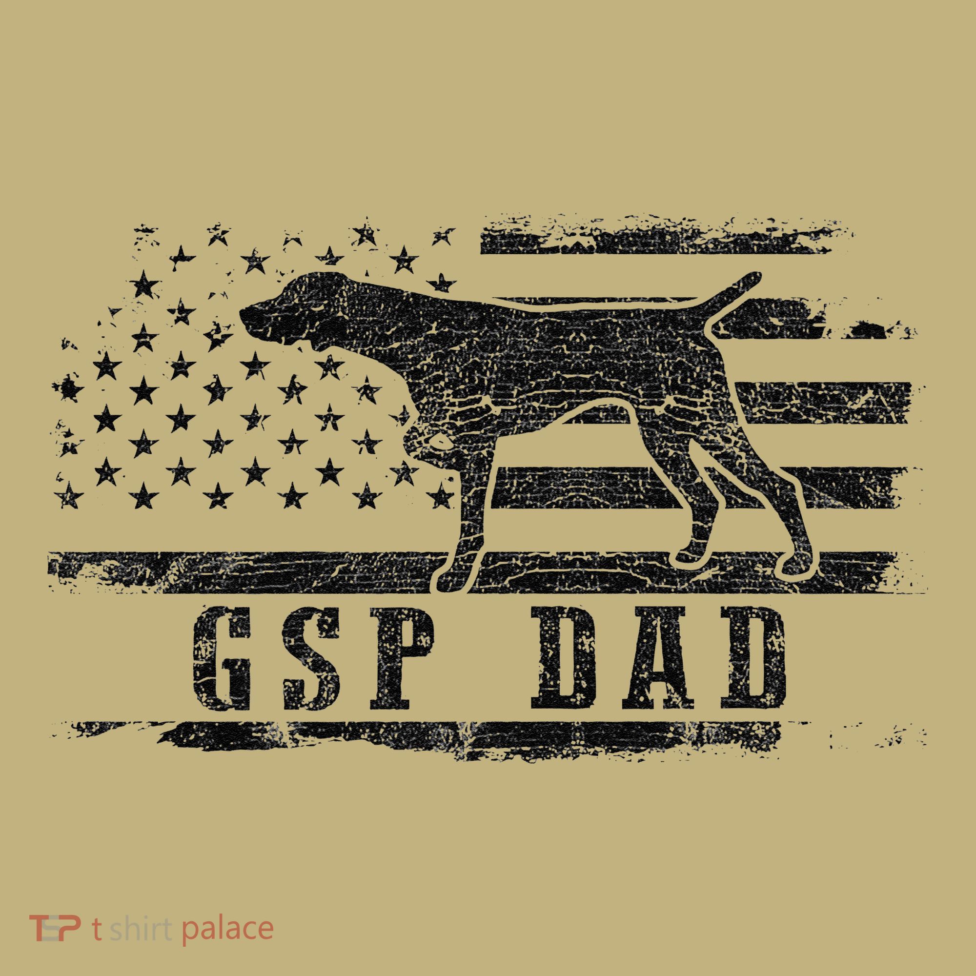 Gsp Dad Usa American Flag German Shorthaired Pointer Dog Sweatshirt
