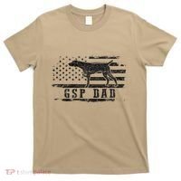 Gsp Dad Usa American Flag German Shorthaired Pointer Dog T-Shirt thumb 0