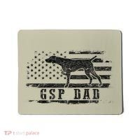 Gsp Dad Usa American Flag German Shorthaired Pointer Dog Mousepad thumb 0